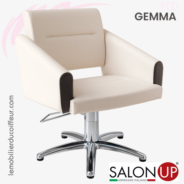 Fauteuil de coupe | Gemma Blanc | Salon Up