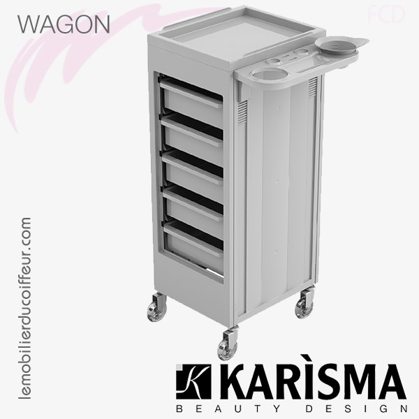 WAGON Blanc ouvert | Table de service | Karisma