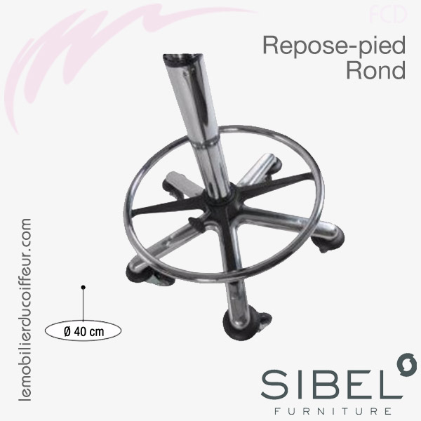 REPOSE PIEDS ROND | Tabouret de coiffeur | SIBEL Furniture