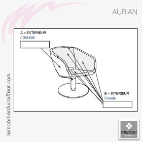FAUTEUIL DE COUPE - AURIAN (Couleurs) - Nelson Mobilier