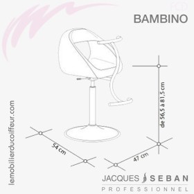 Fauteuil de coupe enfant | BAMBINO (Dimensions) | JACQUES SEBAN