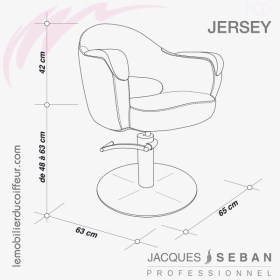 Fauteuil de coupe | JERSEY (Dimensions) | JACQUES SEBAN