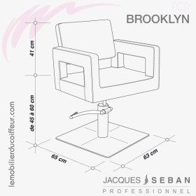 Fauteuil de coupe | BROOKLYN (Dimensions) | JACQUES SEBAN