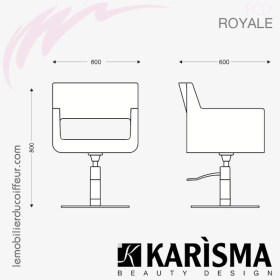 FAUTEUIL DE COUPE - ROYALE (Dimensions) Karisma