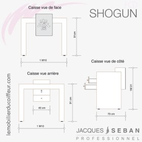SHOGUN (Dimensions) | Meuble de caisse | Jacques SEBAN