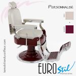 Fauteuil Barbier | PERSONNALISÉ (Rouge/Blanc) | Eurostil