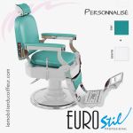 Fauteuil Barbier | PERSONNALISÉ (Jade/Blanc) | Eurostil