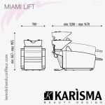 BACS DE LAVAGE - MIAMI LIFT (Dimensions) Karisma