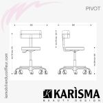 PIVOT (Dimensions) | Tabouret de coiffeur | Karisma