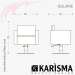 FAUTEUIL DE COUPE - SQUARE (Dimensions) Karisma