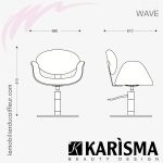 FAUTEUIL DE COUPE - WAVE (Dimensions) Karisma