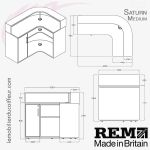 SATURN (Dimensions Medium) | Meuble de caisse | REM