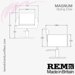 Fauteuil de coupe | Magnum (Dimensions) REM