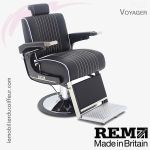 Voyager fauteuil barbier noir REM