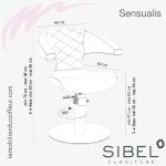 Fauteuils de coupe Sensualis (Dimensions) | Sibel