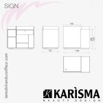 SIGN 673 (Dimensions) | Meuble caisse | Karisma