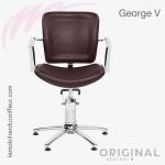 Fauteuil de coupe George V brun Original Best Buy