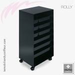 ROLLY Noir ouvert | Table de service | Nelson Mobilier