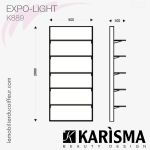 EXPO LIGHT long (Dimensions) | Meuble expo | Karisma