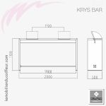 KRYS BAR (Dimensions) | Coiffeuse | NELSON Mobilier