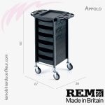 APOLLO TROLLEY (Dimensions) | Table de service | REM