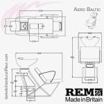 Bac de lavage Aero Baltic  dimension REM