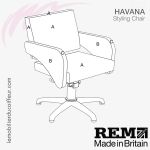 Fauteuil de coupe | Havana (Couleurs) REM
