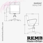 Fauteuil de coupe | Shiraz  (Dimensions) REM