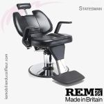 Statesman fauteuil barbier noir (Extended) REM