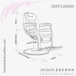 Gentleman fauteuil barbier (Dimensions) J.SEBAN