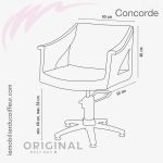 Fauteuil de coupe Concorde (Dimensions) Original Best Buy