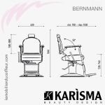 Bernmann fauteuil barbier (Dimensions) KARISMA