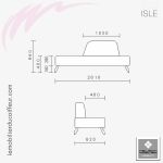 Banquette d'Attente | ISLE (Dimensions) | NELSON mobilier