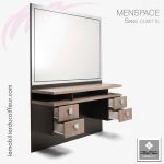 Coiffeuse Barbier | Menspace sans cuvette | NELSON Mobilier