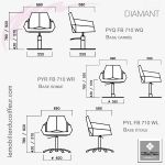 FAUTEUIL DE COUPE - DIAMANT (Dimensions) - Nelson Mobilier