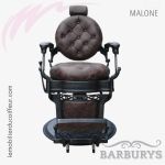 Fauteuil Barbier | MALONE (Marron Face) | Barburys