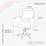 Fauteuil de coupe Garonne (Dimensions) Original Best Buy